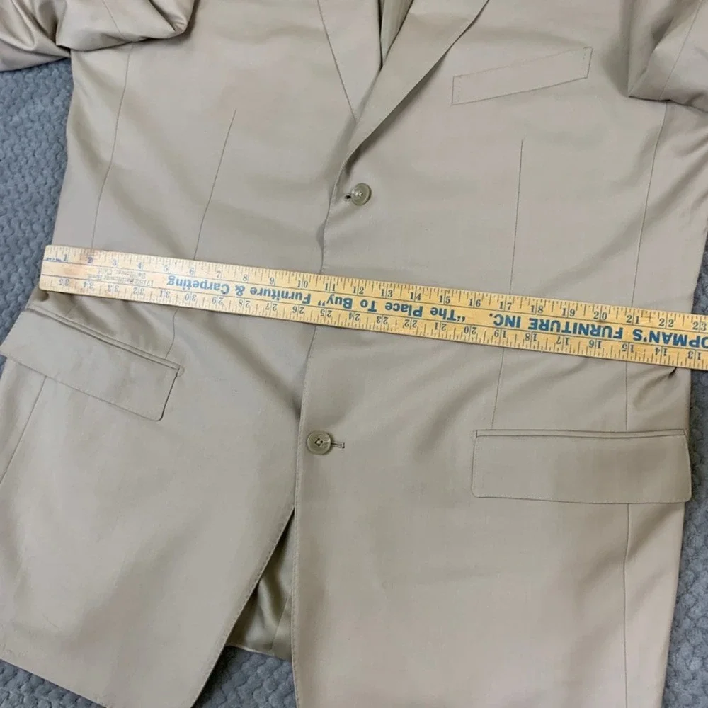 Ermenegildo Zegna Su Misura Trofeo Wool Blazer 60X Beige Tan Switzerland